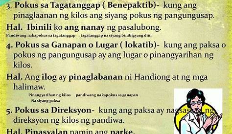 FILIPINO 10 POKUS NG PANDIWA: Pinaglalaanan at Kagamitan - YouTube