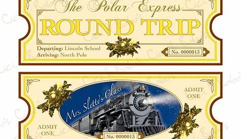 Polar Express Ticket Template Printable BestTemplatess BestTemplatess