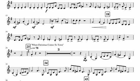 Paul Lavender The Polar Express (Medley) Full Score Sheet Music Notes