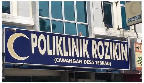 POLIKLINIK ROZIKIN Polycarbonate Signage Normal Signboard Johor Bahru