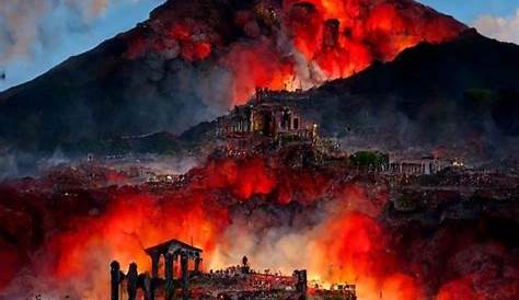 Pompeya Volcan Vesubio , La Catástrofe Del Destino De Descanso Y