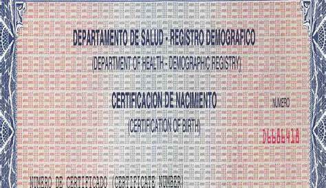 Puerto Birth Certificate | TUTORE.ORG - Master of Documents