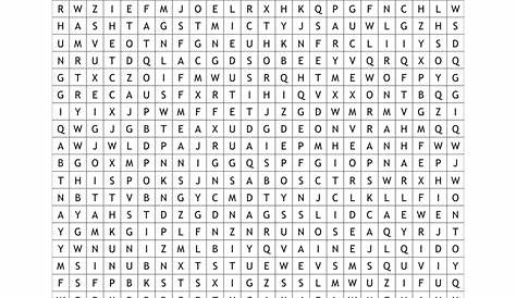 Pop Culture Word Search Printable