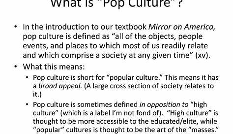 Pop Culture Essay – Key Notions and Topic Ideas