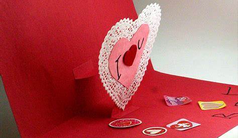 Pop Up Valentine Card Craft Heart Enjoy Making These 3d Heart This S