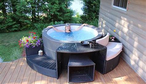 Portable Hot Tub Surround Best Soak Socialize And Relax ⋆ Easy Living Favorites