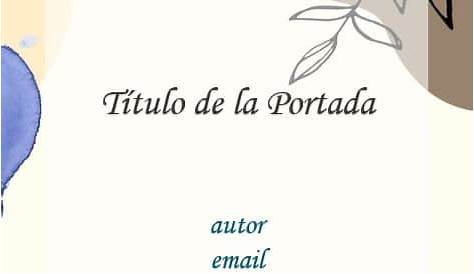 PLANTILLA ADAPTABLE PARA PORTADAS | Hacer portadas de libros, Portadas