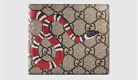 Portefeuille Gucci Serpent Zippé En Cuir à Imprimé