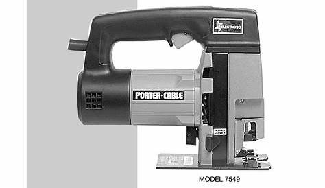 Porter Cable 7549 Jigsaw Manual
