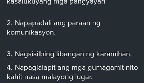 limang positibong epekto ng paggamit ng internet at mga social