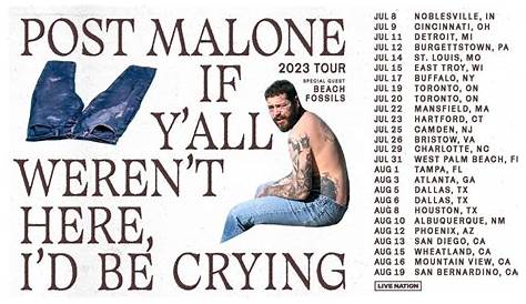 Post Malone If Y'all Weren't Here, I'd Be Crying Tour in Bangkok 2023
