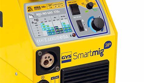 Poste De Soudure Mig Smartmig 3p 170a 230v 3 En 1 Gys SMARTMIG P MIG/MMA 70A 20V EN GYS