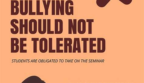 Anti Bullying Posters | Poster Template