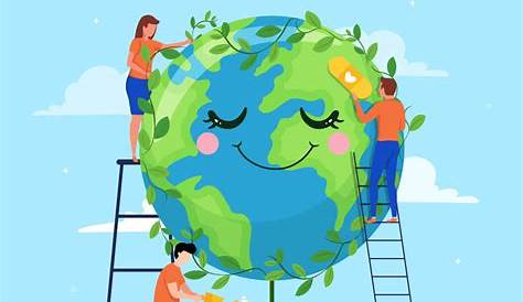 Save earth poster Royalty Free Vector Image - VectorStock