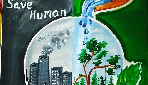 World Environment Day Drawing | Save Nature | Save Environment Poster