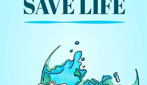 Quasar Crystal Save Water Save Life Environment Quote Poster