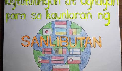 Campaign Poster Tungkol Sa Pagtutulungan At Pagkakaisa
