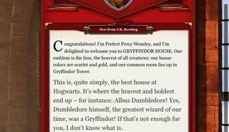 Pottermore Hogwarts House Quiz Answers Legacy Sorting Hat