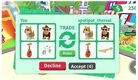 Trading in ADOPT ME (roblox) - YouTube
