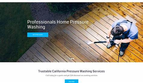 Pressure Washing Website Template