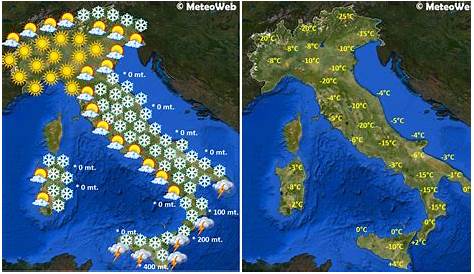 Previsioni Meteo domani lunedì 22 e dopodomani martedì 23 luglio Italia