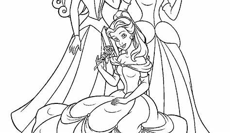 Dibujos de Princesas Disney para colorear e imprimir gratis
