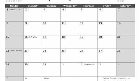 2023 Mini Wall Calendars – Printable Template Calendar