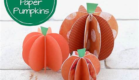 Printable 3D Paper Pumpkin Templates