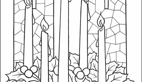 Advent Wreath Coloring Pages Free Printable Coloring Pages