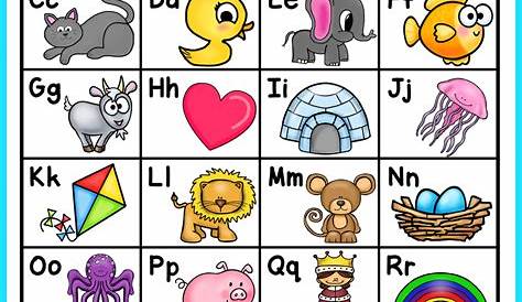 FREE Alphabet Chart for Students