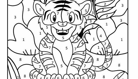 Free Color by Number Worksheets Cool2bKids