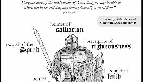 Printable Armor Of God Coloring Sheet