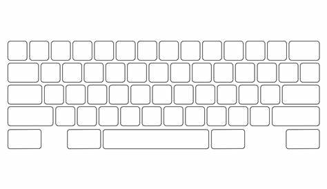 Blank Keyboard Template Printable
