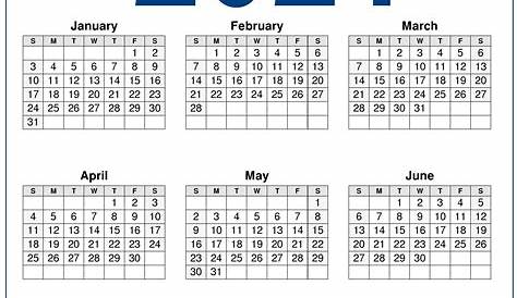 blank 2021 calendar printable calendar 2021 1 – Calendar Template 2021