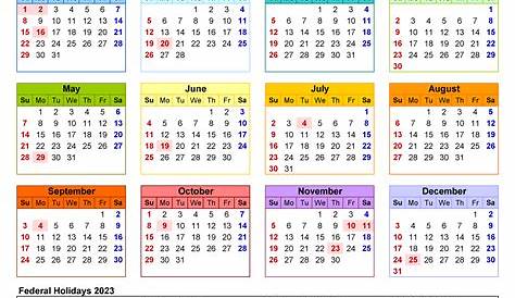 Free Large Print Calendar 2023 - Printable Templates Free