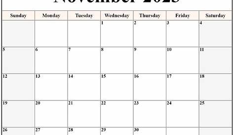 November 2023 Printable Calendar | Calendar Quickly