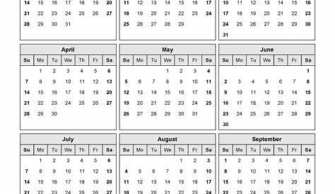 Monthly calendar year 2023 Royalty Free Vector Image