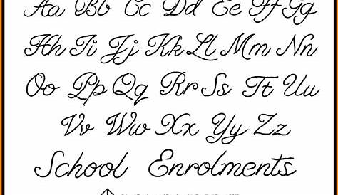 Printable Calligraphy Letters Az Customize and Print
