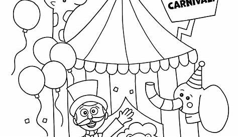 Carnival Coloring Pages Printable Printable World Holiday