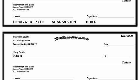 Blank Check Template | Template Business