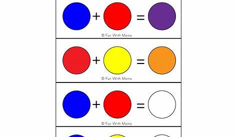 Printable Color Mixing Chart