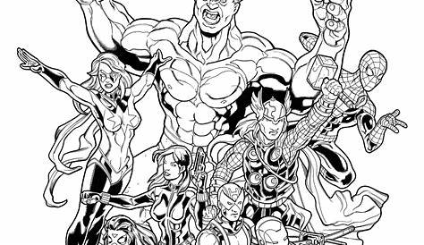 Avengers Coloring Page 280