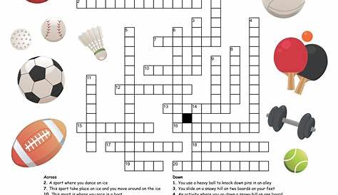 Sports Crossword Puzzle by ESL Fun Class and Ernesto Clases Divertidas