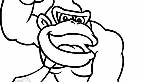 Donkey Kong Coloring Pages Printable Coloring Home