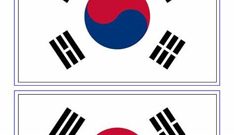 Printable Flag Of South Korea