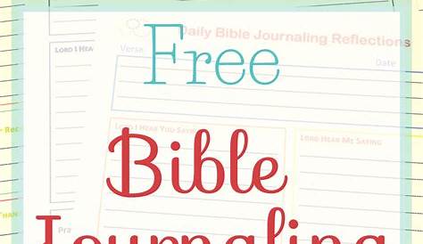 15 Free Bible Journaling Printables and Templates Happier Human