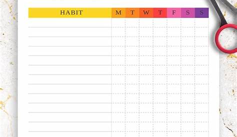 5 Free PDF Monthly Habit Trackers (Easy PDF downloads)