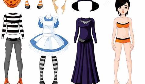 The coolest free printable Halloween paper dolls to keep the kids busy