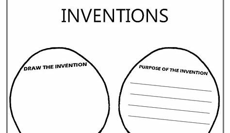 Printable Inventions Worksheets Pdf