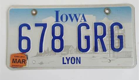 Iowa Blank Customizable License Plate SVG Cut File I Love Etsy